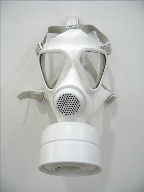 "Have a nice day" Israeli civilian Gas mask