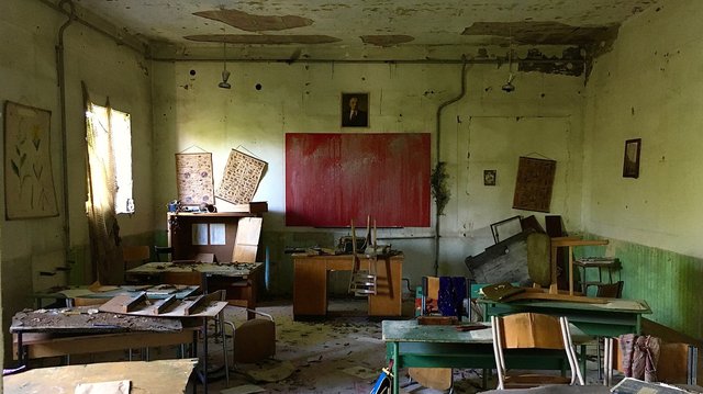 Dressed set - Abandoned Chernobyl school