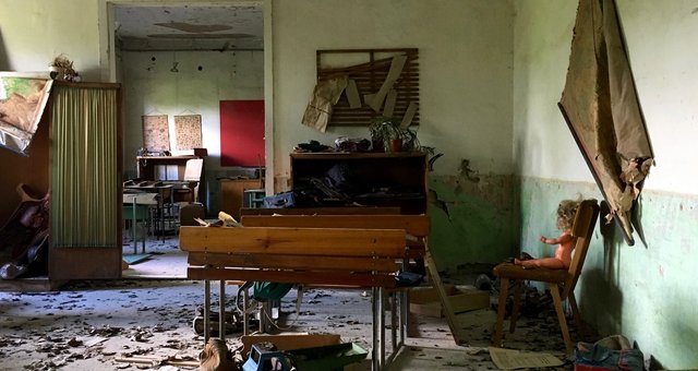 Dressed set - Abandoned Chernobyl school