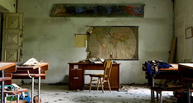 Dressed set - Abandoned Chernobyl school