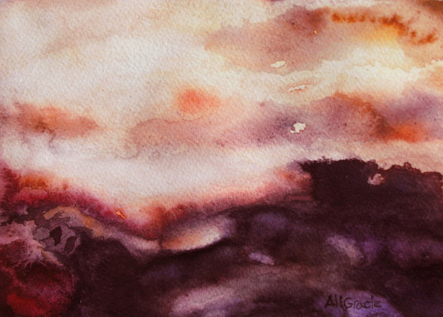Atmospheric Clouds at Sunrise by Alison Gracie