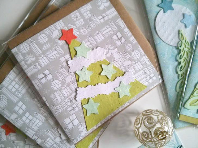 Christmas greeting card to plant (seed paper)
