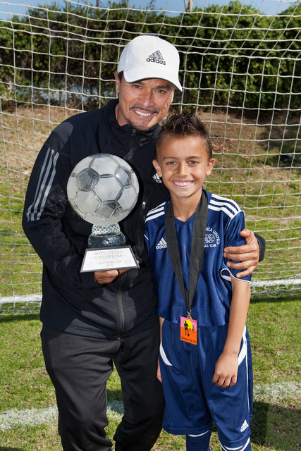 Coach Nico and Austin Arias