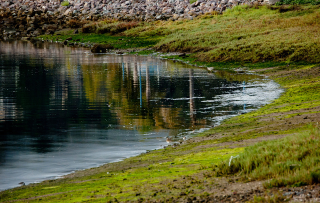Low tide.