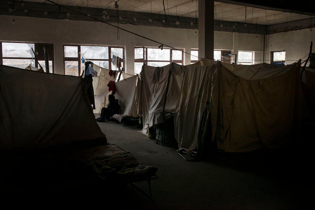 Refugees camp, Harmanli, Bulgaria