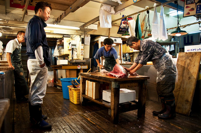 Tsukiji fish market, Tokyo
