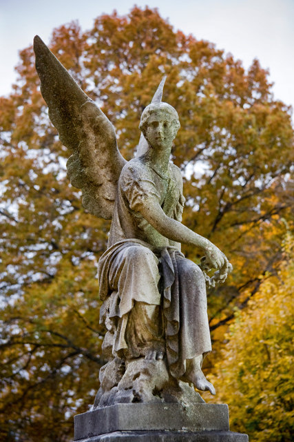 Victorian Sculpture at Forest Hills Cemetery