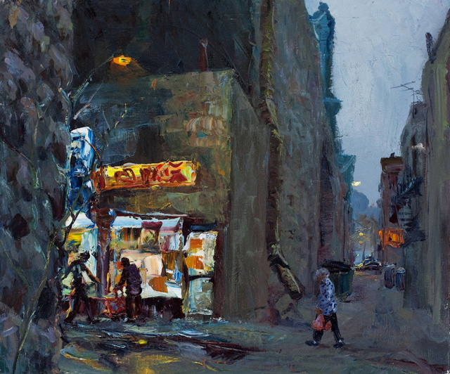 Chinatown Shopper, 20 x 22" sold