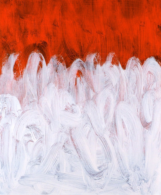 White rising over Orange Red, 2011.
