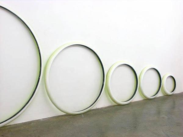 Yellow hula hoops, 2010