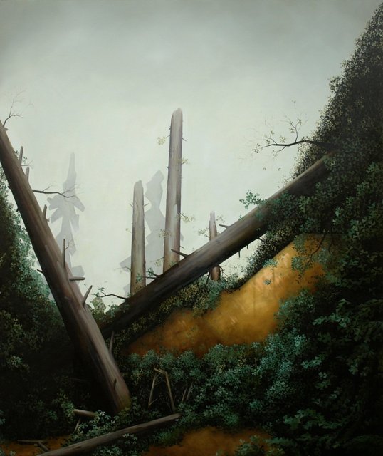 Hazy Green, 2011, oil on canvas, 72 x 60"