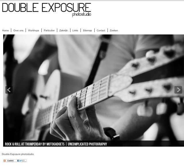 Website for Double Exposure