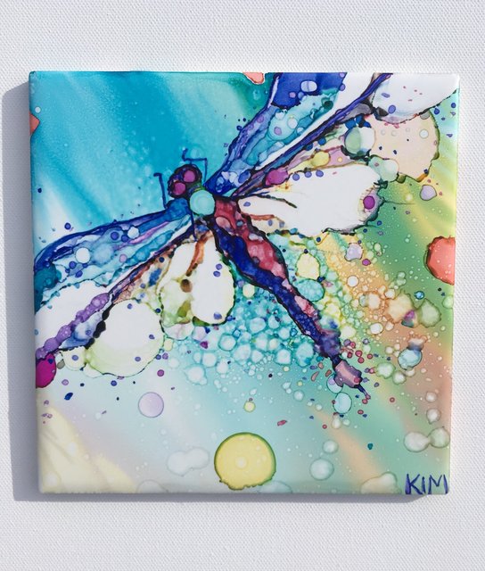 2019 Alcohol Ink on tile