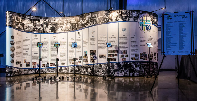 Sinai Akiba Academy-20' Serpentine Display for 50th Gala Event