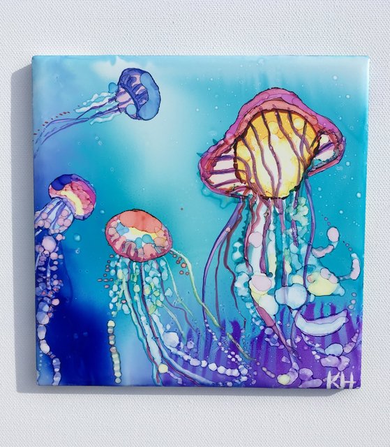 2019 Alcohol Ink on tile