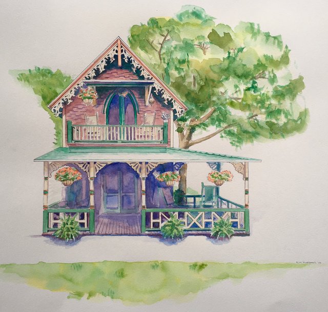 2020 Watercolor on cold press. 18x18
