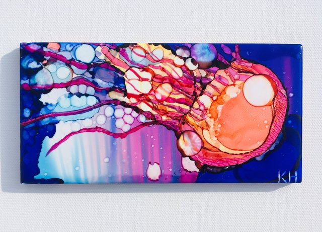 2019 Alcohol Ink on tile
