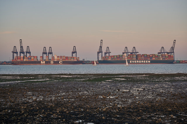 Felixstowe from Harwich