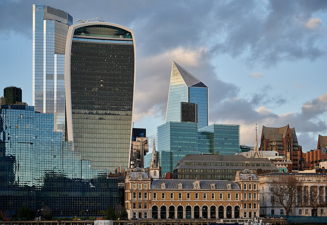 City from the bank of the Thames