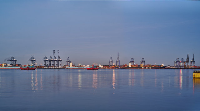 Felixstowe from Harwich