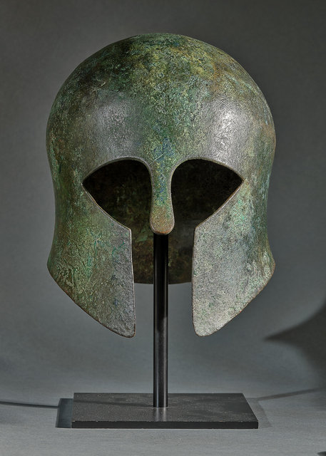 Greek, Corinthian Bronze helmet