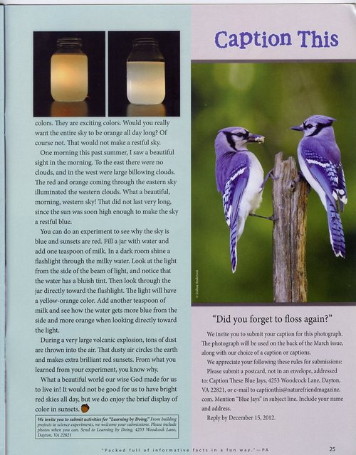 Nature Friend Magazine (inside); © November 2012