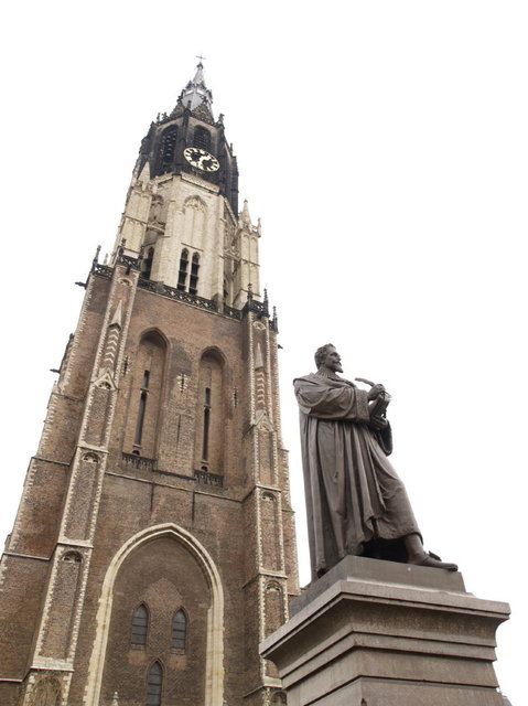 delft - nieuwe kerk met hugo de groot