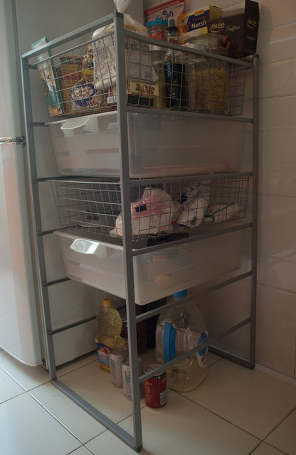 Frame with two wire and two mesh baskets IKEA
