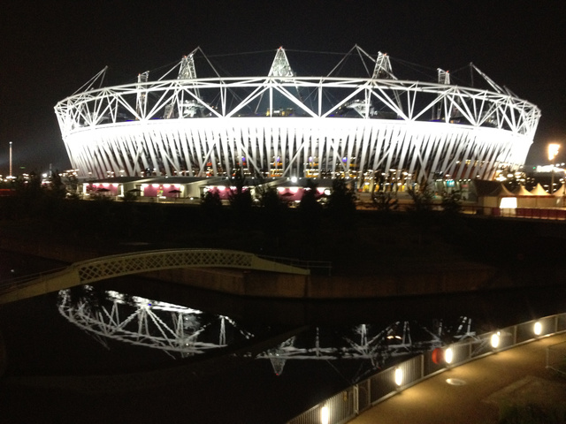 Working the night shift, Olympic Park, 2012