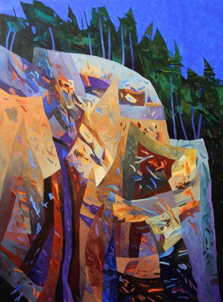 Imaginary Cliff in Moonlight