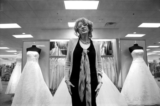 My mother, at her job