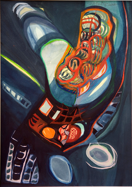 Kaleidoscope, Mixed Media on Paper, 14"x10"