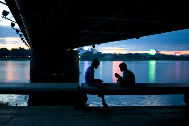 Two boys in Hue