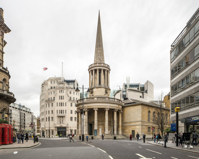 All Souls, Langham Place. Sir John Nash