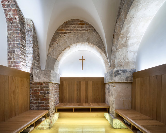 Crypt of Christchurch Spitalfields. Nicholas Hawksmoor and Dow Jones Architects