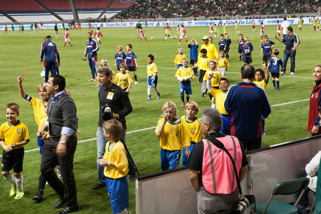 Brazil Stars vs FC Encino All Stars<br>6/16/2012 U8B Halftime Game<br>at Chivas vs Real Salt Lake