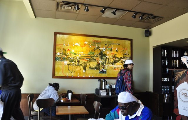Café à Harlem, Manhattan