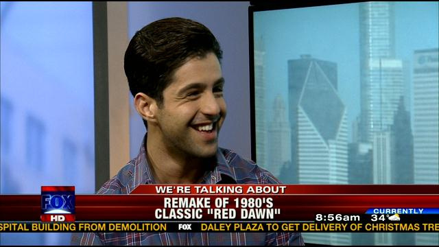 Actor Josh Peck for "Red Dawn" Media Tour