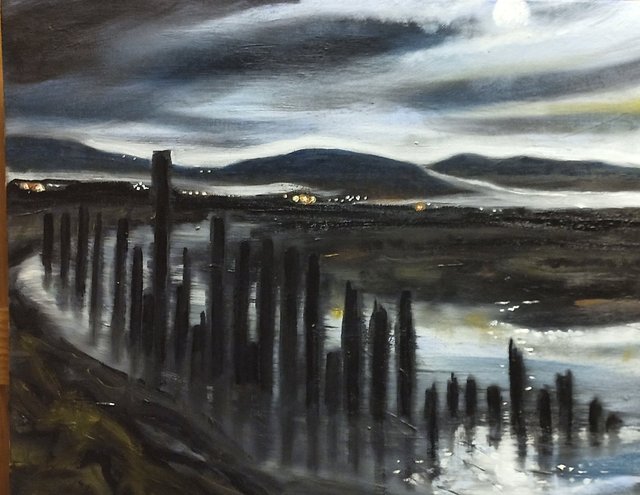 nocturnal wanderings 2, 16"x24" sold