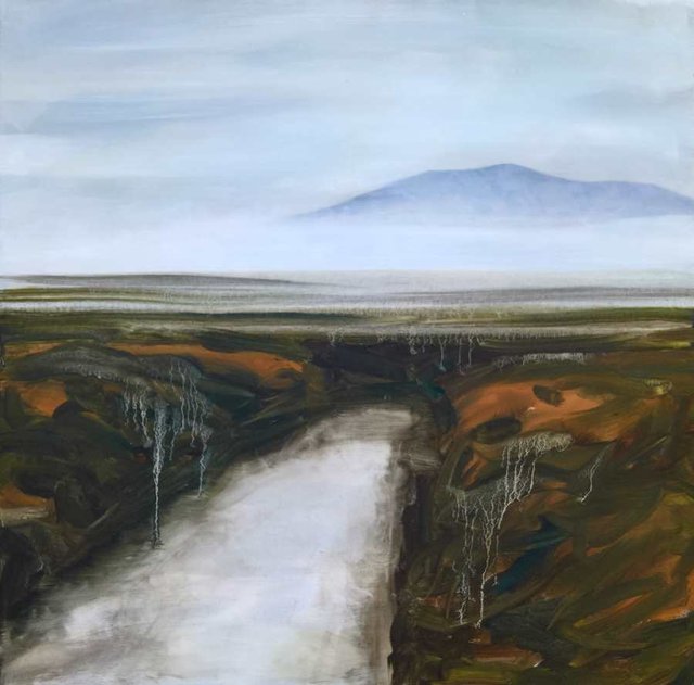 samish dawn, 24"x24"