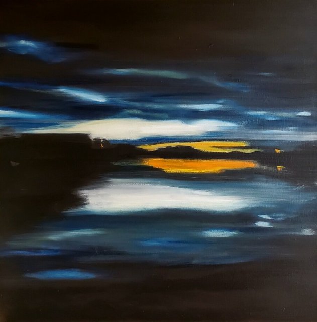samish twilight 1, 20"x20" 2023