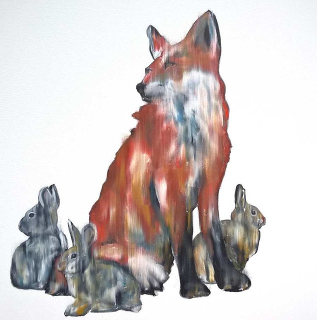 Queen of the meadows 30"x30"-sold