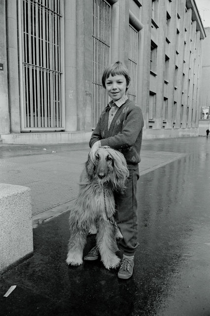 Boy with Afghan dog in Paris Jan 1983.jpg