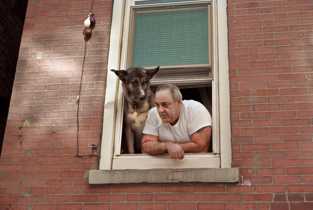 Man in window with German Shepherd  Aug 28, 1990.jpg