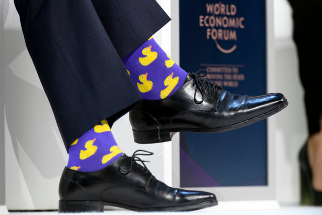 Justin Trudeau's socks - WEF - Davos - 2018