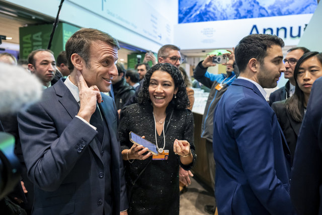 Macron - WEF - Davos - 2024
