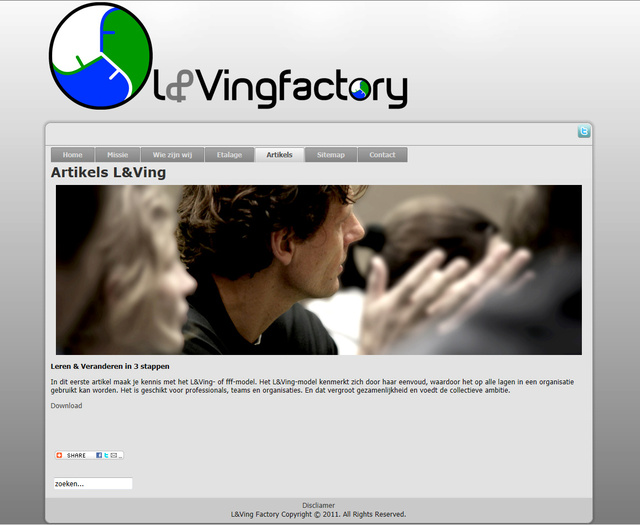 Webdesign for L&Vingfactory