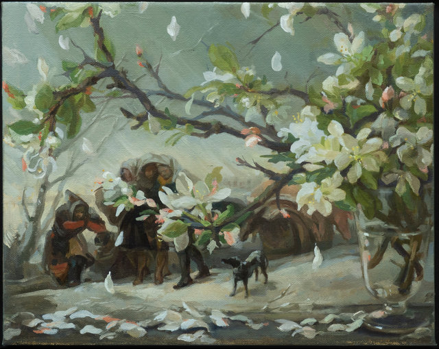 The Winter of Spring, oil on canvas, 14"x11"