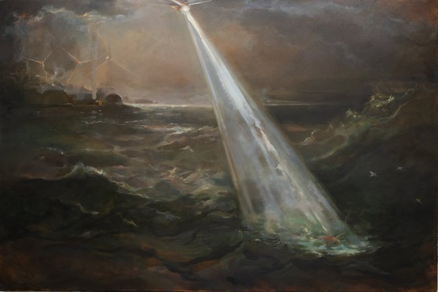 Out to See, oil on canvas, 72"x48"