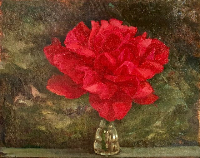 The Big One, oil on linen, 8"x6"